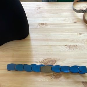 Blue vintage belt